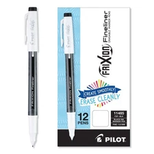 Pilot 11485 0.6 mm Fine Stick Fineliner Erasable Porous Point Pen (1 Dozen) New