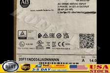 20F11ND034JA0NNNNN ALLEN BRADLEY PowerFlex753 AC Drive FREE SHIP NEW IN BOX
