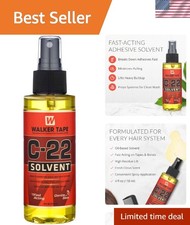 C-22 Solvent Spray 4 Fl Oz, Fast-Acting Adhesive Remover for Wig Tape, Lace S...