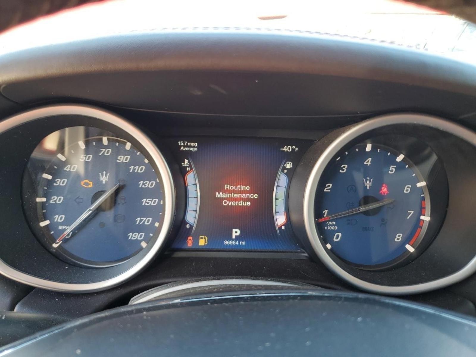 14-17 GHIBLI 96k Miles Instrument Cluster Speedometer Gauges Unit OEM Factory OE