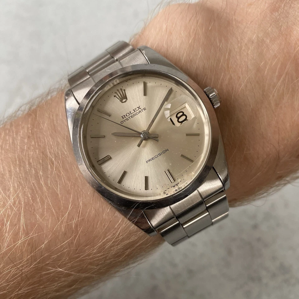 1966 Rolex Oysterdate Precision 6694 Manual Wind Cal.1215 Swiss Vintage Watch - Image 3 of 4