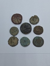 Ancient Roman Bronze Coins x8 – Uncleaned – Low Grade Lot 3
