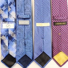 Lot of 4 Neck Ties 1 Bespoke 2 Michael Kors 1 Contess Mara Elegant Upscale Fancy