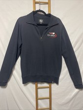 US Open Tennis Sweatshirt Size Small Navy Blue 1/4 Zip Pullover 47 Brand