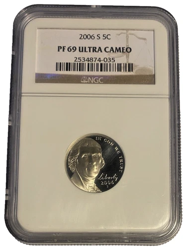 2006-S NGC PF69 Ultra Cameo Jefferson Nickel
