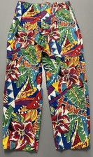 True Vintage 1960  s Los Angeles Floral Novelty Pants Size 32 Good Condition