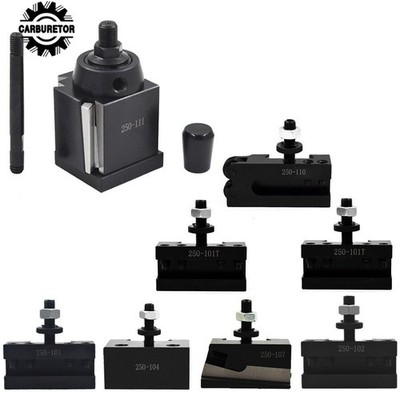 Wedge Tool Post Set AXA 250-111 For Lathe 6 - 12'' Plus 2 Extra Tool Holder