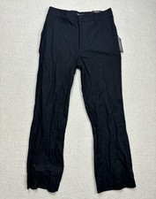 Michael Kors Mens Straight Dress Pants Size 32x32 Black Retail $298