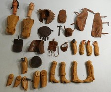 Vintage Johnny West Indian Chief Action Figures   Broken Parts