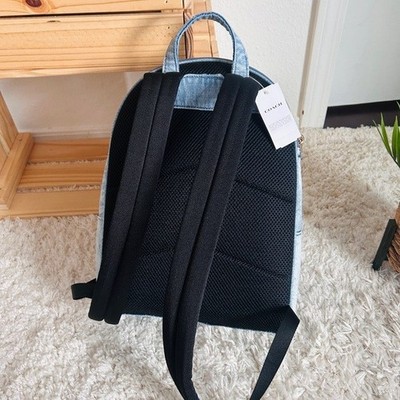 NWT?Coach Taylor Small Backpack In Loved Denim with Charm CEF27 Fit 13\
