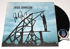 JACK JOHNSON SIGNED 'TO THE SEA' ALBUM VINYL RECORD SINGER AUTOGRAPH BECKETT COA