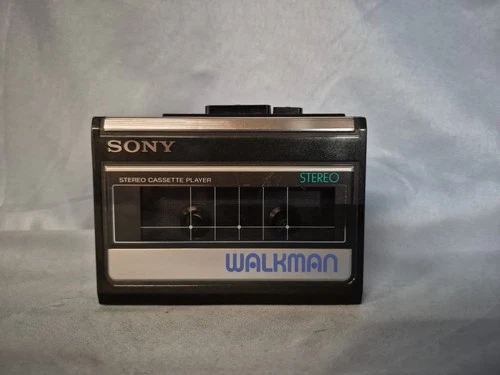 Sony Walkman WM-41 Stereo Cassette Player Black Vintage Portable Audio For parts