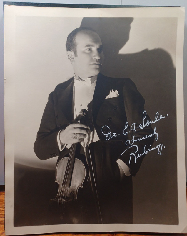 30's Signed Autographed Russian Violinist David Rubunoff 8 x 10 Photo RRP 888