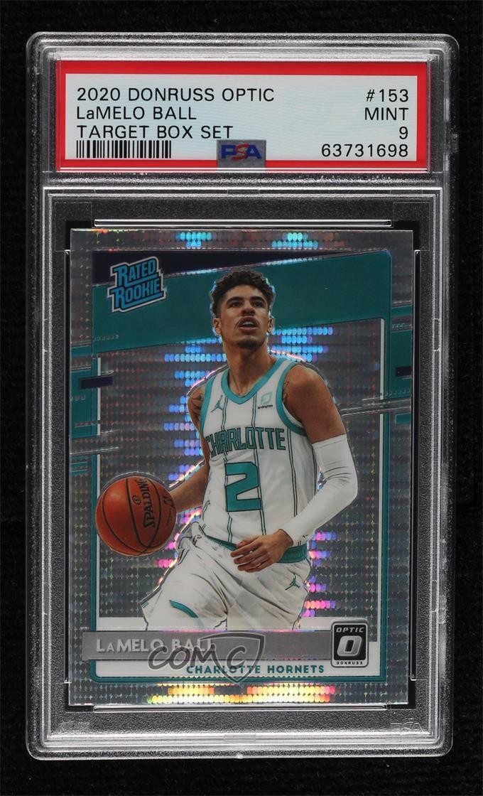 2020 Donruss Optic Target Box Set Pulsar Prizm LaMelo Ball #153 PSA 9 MINT 0ij1