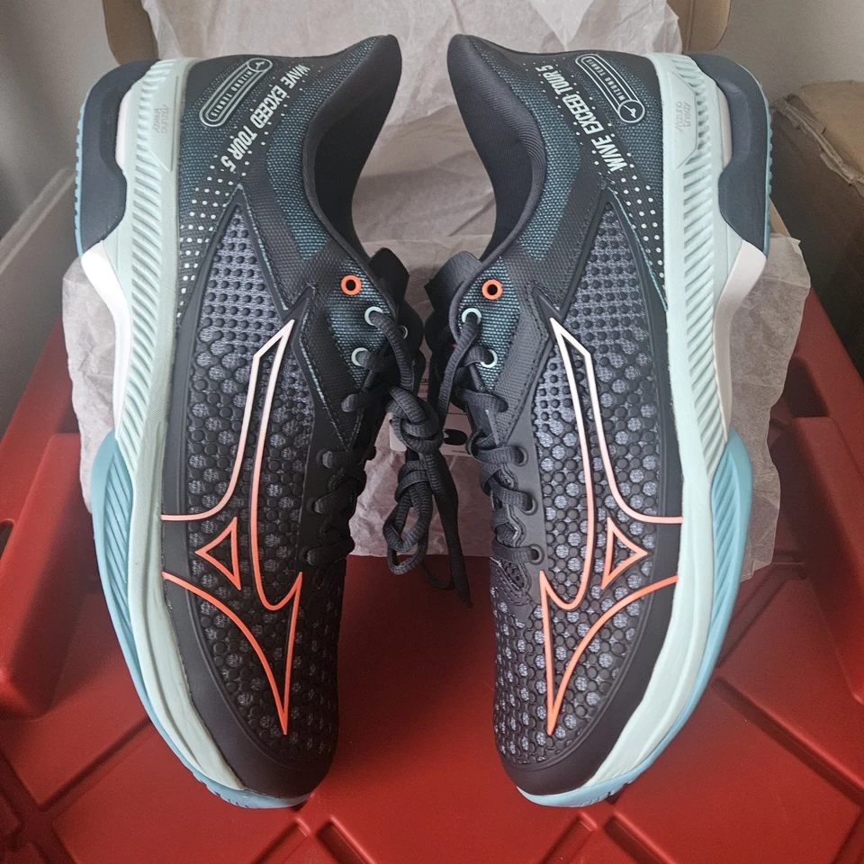 Tenis Mizuno Wave Exceed Tour 5 AC para hombre azul marino/azul Foto 4 de 4