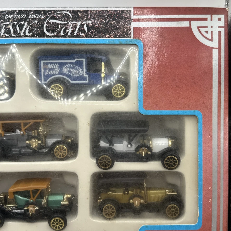 Coches clásicos de metal fundido a presión, juego de lujo caja de 10 coches Foto 3 de 4