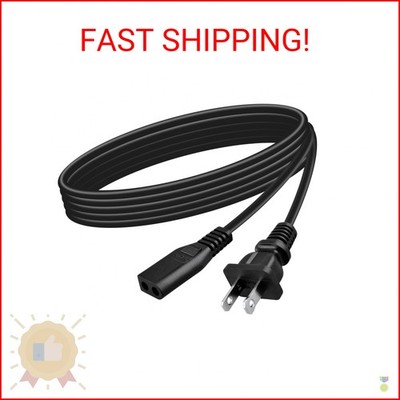 Tomatosd 2-Prong AC IN Power Cord Cable Plug Compatible with Craig CD6951 CD6951