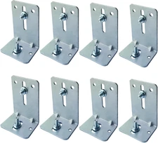 8 Pack Garage Door Track Jamb Bracket J6, Heavy Duty 12 Gauge Steel Garage Door