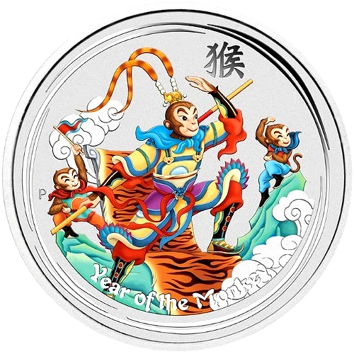 Moneda de plata 2016 Perth Mint Monkey King 5 oz