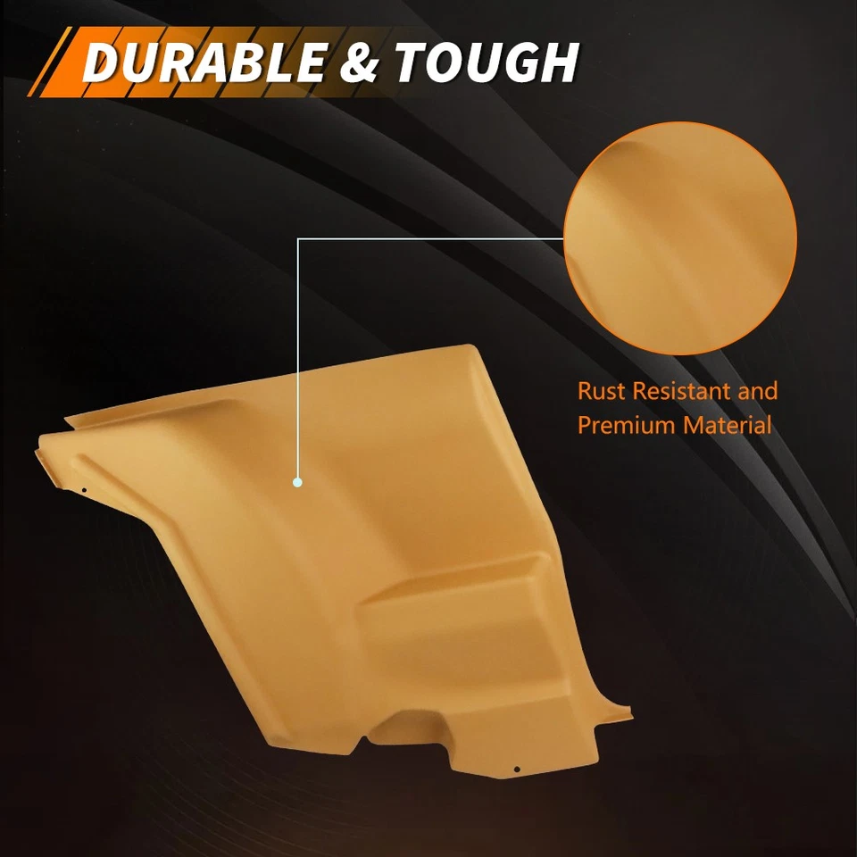 Para 72-81 Camaro Firebird L&R Apoyabrazos Traseros Plástico Inferior Asiento Paneles Laterales Bronceado Foto 2 de 4