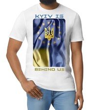 T-shirt with Ukrainian flag print