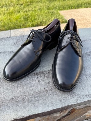 Cheaney Chalfont Hand Made In England Black Derby Men s Size 7F UK, 8D US, EUC