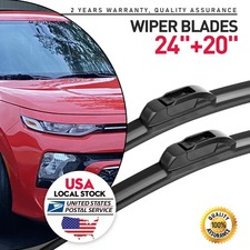 24 20 Inch One Pair Windshield Wiper Blades Bracketless J-hook Oem Quality