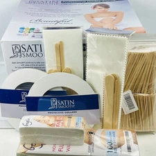 Satin Smooth Professional Double Wax Warmer Kit- Deluxe Series Plus More Extras
