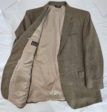 Jos. A. Bank Sportcoat Blazer Jacket 46R Brown Wool Herringbone Single Vented