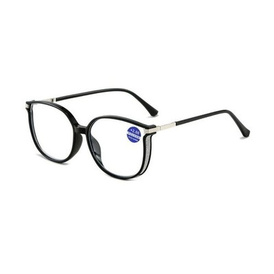 Unisex Multifokale Lesebrille Anti Blaulicht Quadratisches Gestell Brille