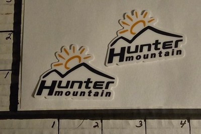 2 - HUNTER MT.  SKI AREA DECAL/STICKERS.    MINT