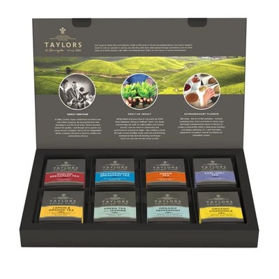 Assorted Specialty Teas Sampler, Variety Pack Gift Box, Individually Wrapped ...