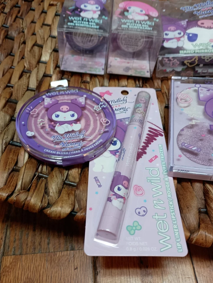 Sanrio X Wet N Wild My Melody 50th Anniversary Kuromi Lot of 12 New face quad - Image 4 of 4