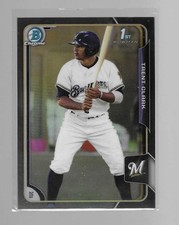 TRENT CLARK 2015 BOWMAN CHROME PROSPECTS DRAFT BLACK ASIA REFRACTOR #34