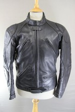 CLASSIC RIDER BLACK LEATHER BIKER JACKET WITH...