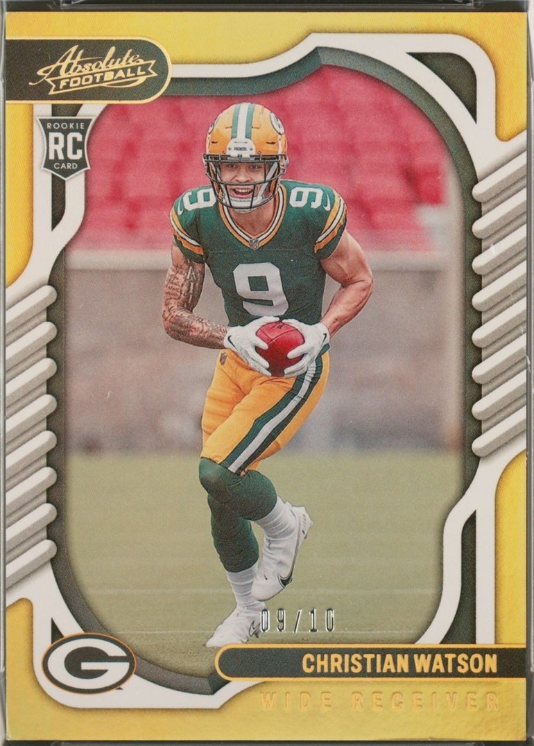 2022 Panini Absolute - Rookies Christian Watson #119 Spectrum Gold ...