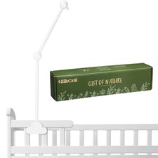 Wooden Baby Crib Mobile Arm 27.17 Inches Cloud Design Adjustable Baby Mobile ...