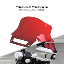 Motorcycle 8.5" Red Windshield Windscreen For Harley 2022-25 Low Rider ST FXLRST