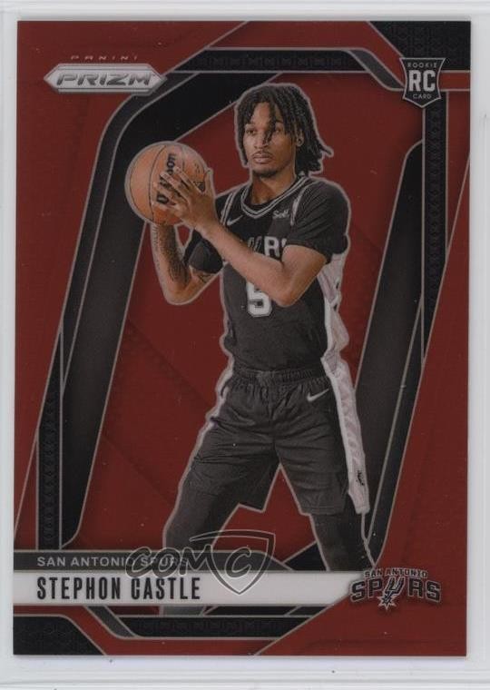 2024-25 Panini Prizm Red Prizm 236/299 Stephon Castle #234 Rookie RC