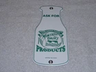 VINTAGE MONTROSE DAIRY PRODUCTS W/ COW MILK 8" PORCELAIN METAL MICHIGAN GAS SIGN