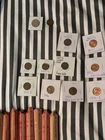 Mixed coins 1909 VDB 12 ROLLS PENNIES and 2005 Uncirculated Liberty Nickel wheat