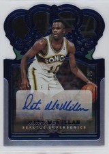2021-22 Panini Crown Royale Blue 57/75 Nate McMillan #CA-NMM Auto 16wc