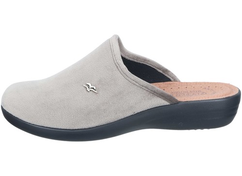 Fly Flot Damen Pantoffel Hausschuh mit samtig weicher Haptik und Lederdecksohle - Bild 3 von 15