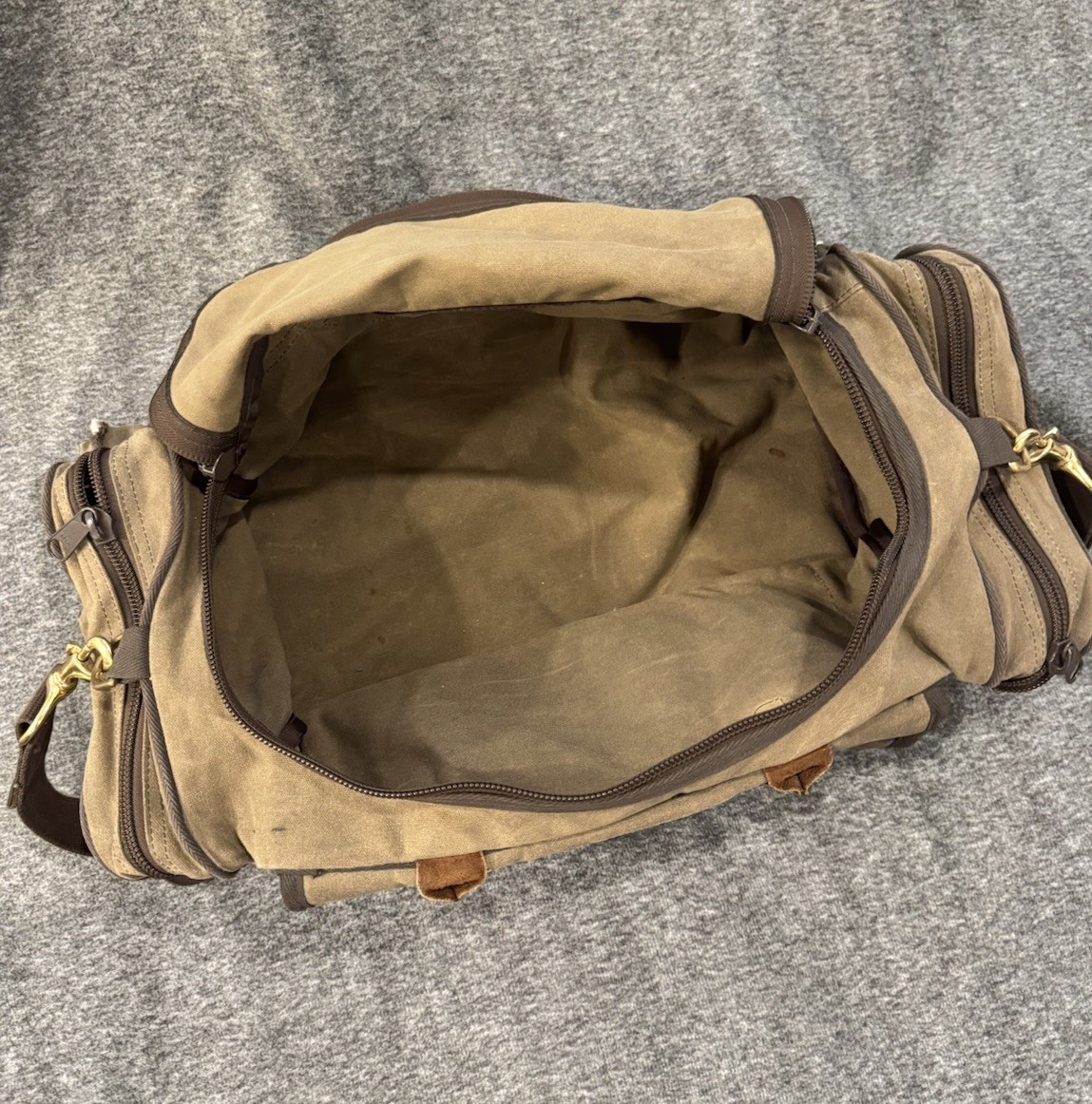 Frost River USA Travel Duffel Bag Carry-On Waxed Canvas With Frost River USA Travel Duffel Bag Carry-On Waxed Canvas With