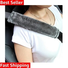 Soft Faux Fur Universal Fit Car Truck SUV Airplane Seat Belt Shoulder Pad for...