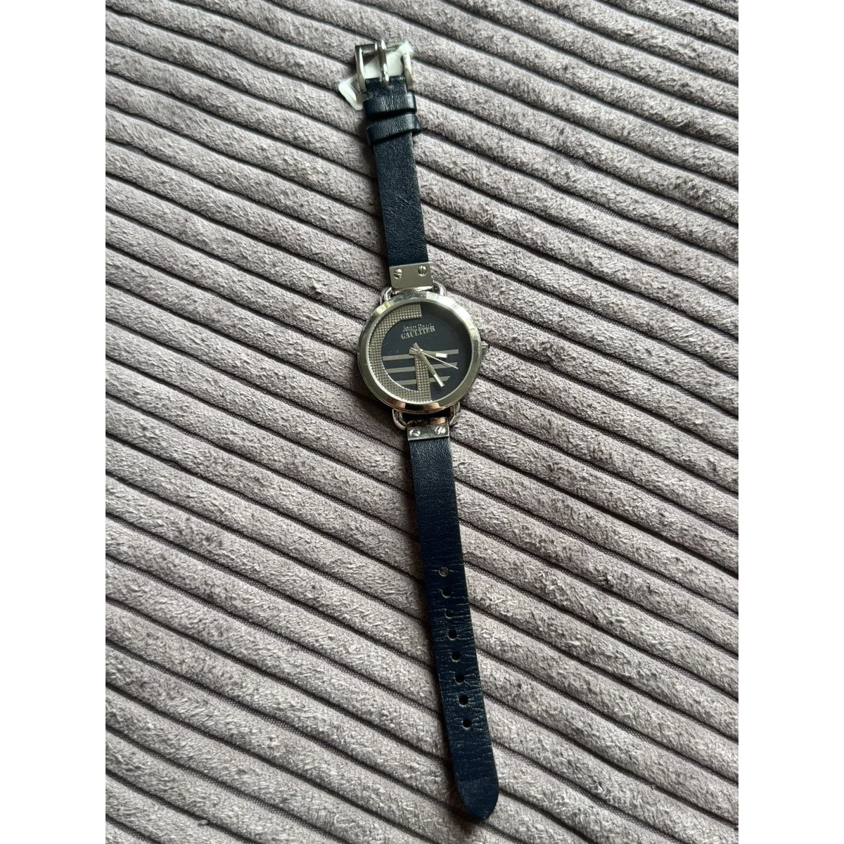 Vintage 2014 Jean Paul NY Date CZ Bezel 35mm Women\'s Quartz Luxury Dress Watch Jean Paul Watches - Etsy main image 3