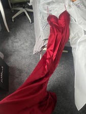 Red Satin Sherri Hill Prom Dress Size 4 Brand New With Tags - Sold Out Online 