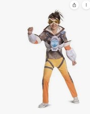 Overwatch Video Game TRACER Deluxe Child s Halloween Medium 7-8 Cosplay