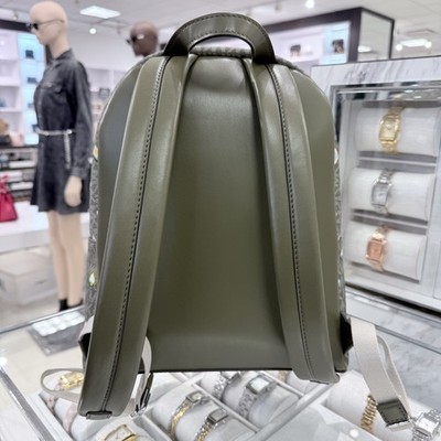 Michael Kors Slater Medium Signature Logo Backpack MK Olive  display picture 2