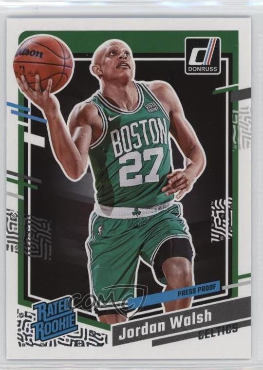 2023-24 Panini Donruss Rated Silver Press Proof Jordan Walsh #229 Rookie RC 0q0